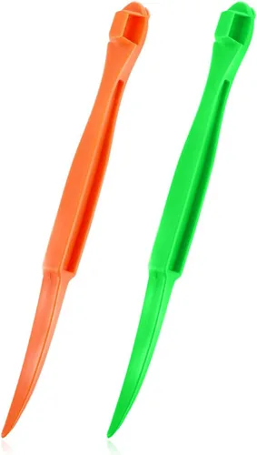 Miniatura 9 de Cortador de cáscara de cítricos de naranja, cortador de frutas de plástico, removedor de abridor de limón, herramientas de frutas y verduras, Verde