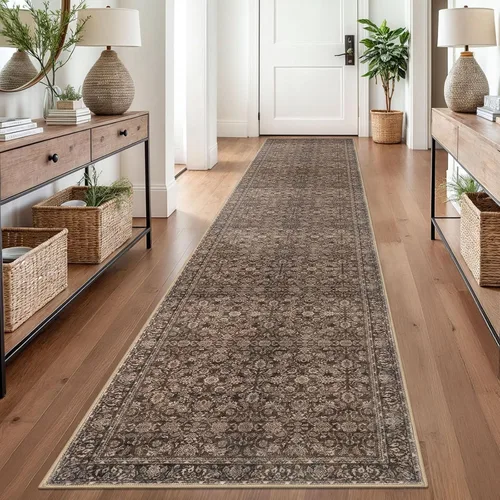 Miniatura 23 de SIILOOM Alfombra antideslizante de pasillo moderna de 2 x 5, súper suave, para pasillos, decoración para cocina, alfombras para pasillos sin 2-Verde