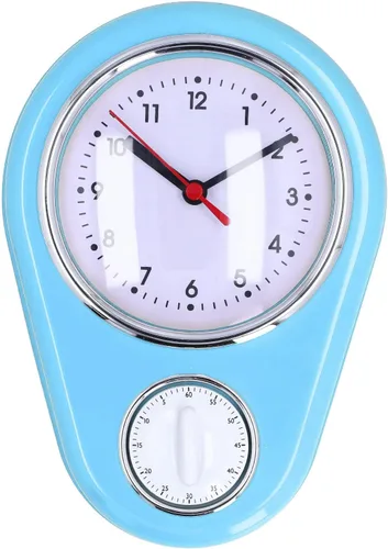 Reloj de pared de 9 pulgadas, temporizador de cocina retro, temporizador de pared de cuenta regresiva de pared, reloj de pared de cocina, mini reloj