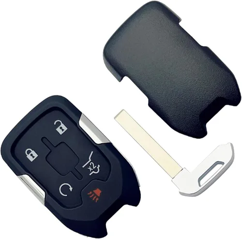 Miniatura 3 de Carcasa de repuesto para llavero GMC Acadia Terrain Yukon Chevy Suburban Tahoe de 5 botones de entrada sin llave de automóvil con control remoto