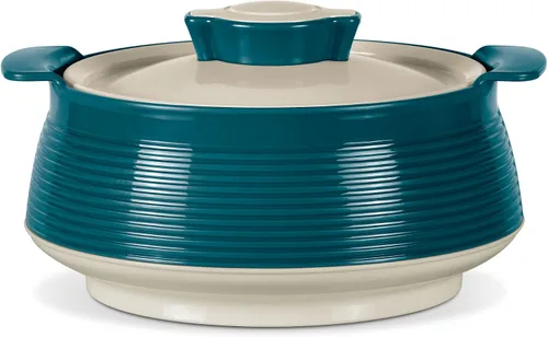 MILTON Venice 2000 - Cacerola de acero inoxidable de doble pared con aislamiento de poliuretano, mantiene la comida caliente y fresca para Roti,