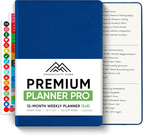Miniatura 13 de Sin fecha, Agenda 2026, 8.5" x 11" - La Agenda de Productividad #1 para Lograr Tus Objetivos 2026 - Agenda 2026-2027 por PRODUCTIVITY STORE