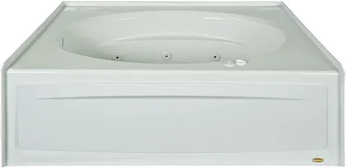 Jacuzzi SIGNATURE Bañera de hidromasaje rectangular con falda acrílica, 60 pulgadas de largo x 42 pulgadas de ancho, incluye calentador y 6 mensajes