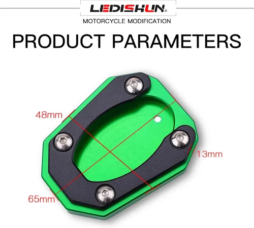 Miniatura 3 de Soporte de soporte lateral para motocicleta, soporte para placa ampliadora (para vehículo Kawasaki) Z900 RS Z650 RS Z1000 SX NINJA650 ZX-6R ZX-10R