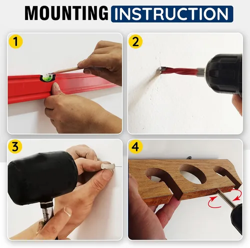 Miniatura 5 de Rush Creek Creations 8 Fishing Rod Wall or Ceiling Storage Rack, Vertical or Horizontal Holder for Garage, 8 Rod and Reel Combo Capacity