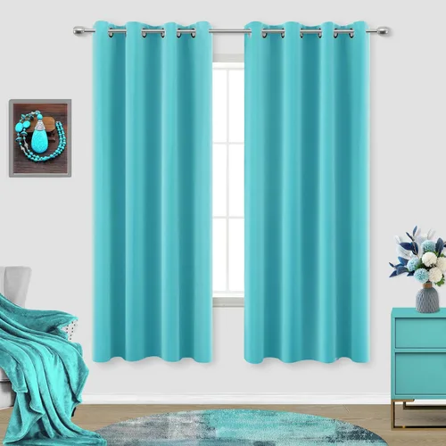 Miniatura 115 de Cortinas opacas de 72 pulgadas extra anchas para dormitorio, puerta corrediza de vidrio y patio, 2 paneles con ojales para oscurecer ventana grande