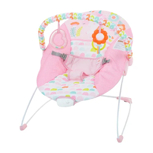 Bright Starts Silla Mecedora para Bebé con Vibraciones Relajantes - Asiento para Bebés - Desmontable - Barra de Juguetes, Pies Antideslizantes, 0-6