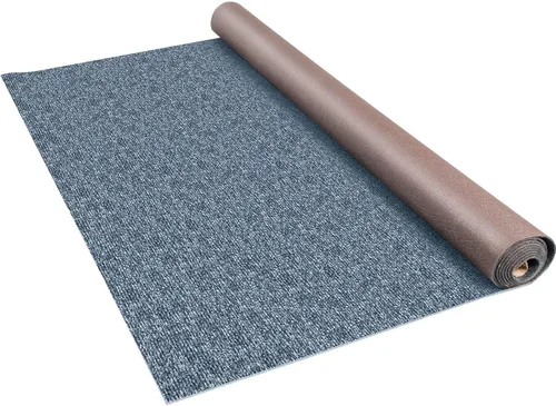 Miniatura 16 de Happybuy 6 pies x 13 pies Alfombra marina negra para barcos impermeable - Alfombra enrollable de 0.18" de espesor para interior y exterior