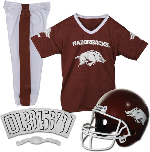 Miniatura 24 de Franklin Sports NCAA - Conjunto de uniforme de fútbol americano para niños, camiseta de fútbol universitario, casco + pantalones para niños y niñas