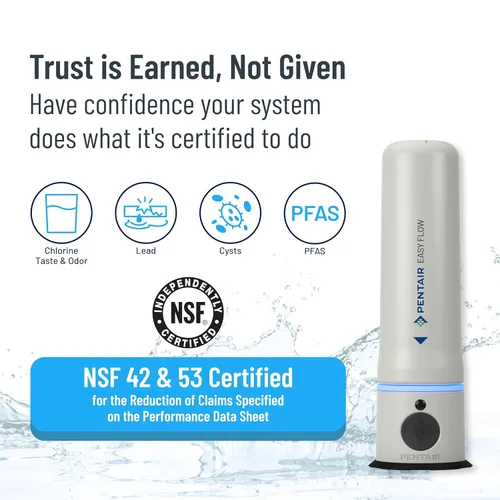 Miniatura 2 de Pentair Sistema de filtración de agua debajo del fregadero, filtro de agua PFAS, certificado NSF para reducir PFOA/PFOS
