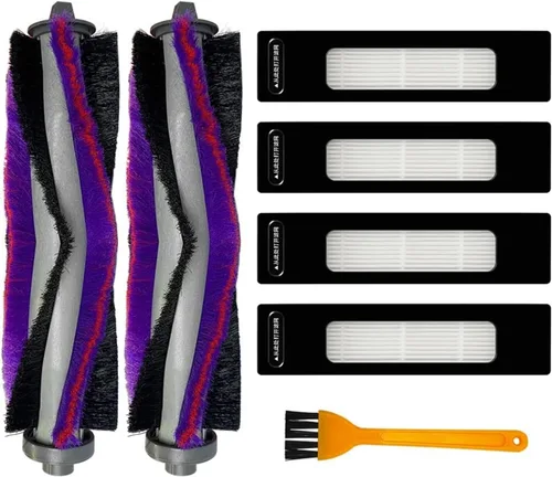 Accesorios de repuesto para aspiradora robot, cepillo principal de rodillo Hepa, compatible con Midea S8 / S8+ Plus (color : juego A)