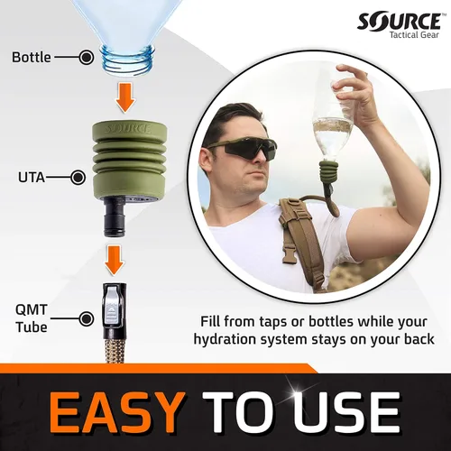 Miniatura 4 de Source Adaptador de tubo universal táctico para sistemas de hidratación