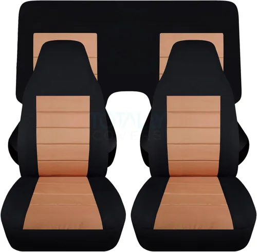 Miniatura 33 de Totally Covers Compatible con cubiertas de asiento para Chevy Camaro 1982-1992: Negro - Juego completo (23 colores) Cupé/Convertible Banco