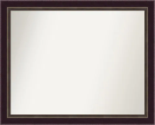 Miniatura 60 de Amanti Art Espejo de baño de bronce para sobre el fregadero, 24 x 24 pulgadas, espejo cuadrado de bronce Lara para tocador, marco de madera