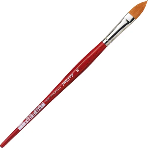Miniatura 281 de da Vinci Watercolor Series 5580 CosmoTop Spin Pincel de Pintura, Redondo Sintético con Mango Rojo