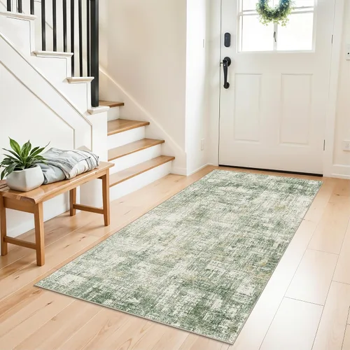 Miniatura 128 de Alfombra antideslizante lavable de 2 x 3 pies - Alfombra suave de pelo bajo para cocina, entrada y dormitorio - Tapete moderno para puerta