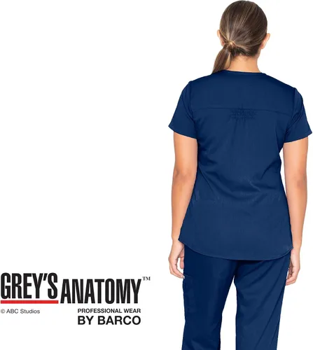 Miniatura 2 de Uniforme quirúrgico con cuello en V dos bolsillos para mujer Greys Anatomy