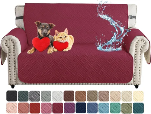 Miniatura 38 de XINEAGE Funda 100% impermeable para silla y sofá para mascotas, funda antideslizante para sofá, fundas lavables para silla, protector de muebles