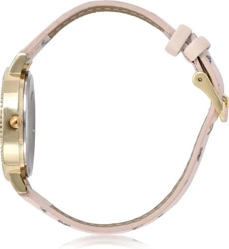Miniatura 2 de Accutime Lucas Star Wars Mandalorian Baby Yoda Reloj analógico para mujer, piel sintética rosa, reloj analógico femenino (Modelo: MNL5029AZ)