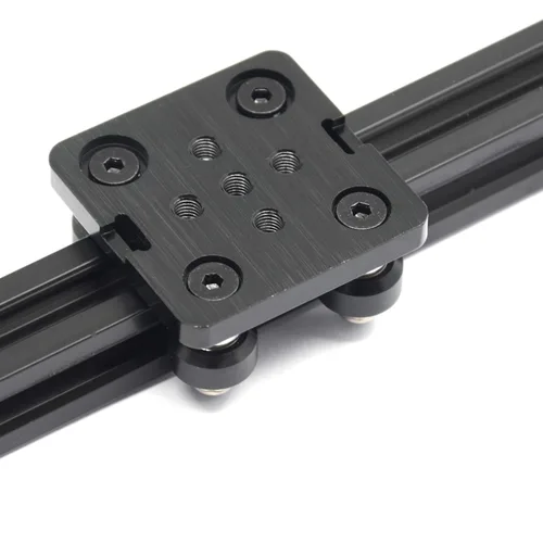 Miniatura 6 de Pequeña Rueda en V con Placa para Perfil de Aluminio 2020 para CNC y Impresora 3D