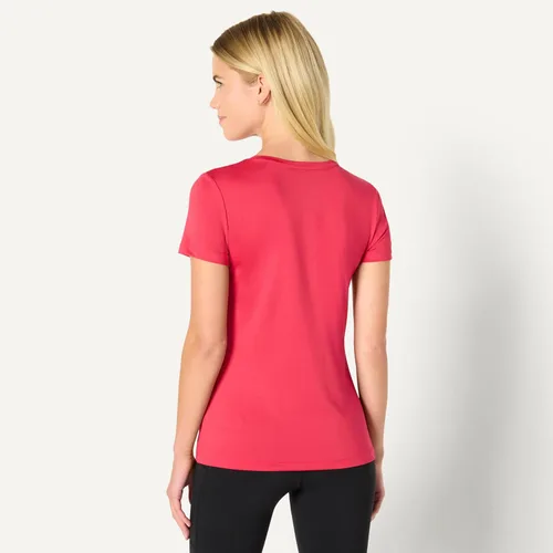Miniatura 104 de Amazon Essentials Camiseta de manga corta con cuello redondo para mujer, de secado rápido, para entrenamiento, gimnasio, paquete múltiple