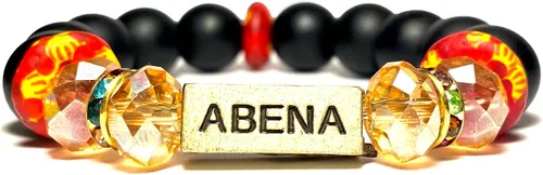 Miniatura 34 de Pulseras africanas tradicionales con nombre nacido en el día para mujeres de Ghana, materiales naturales, ajuste cómodo y holgado