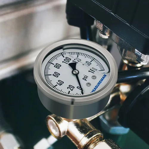Miniatura 6 de MEASUREMAN - Manómetro de plomería relleno de glicerina, tamaño del dial de 2.5 pulgadas, 0 a 160 psi, caja de acero inoxidable, montaje trasero NPT