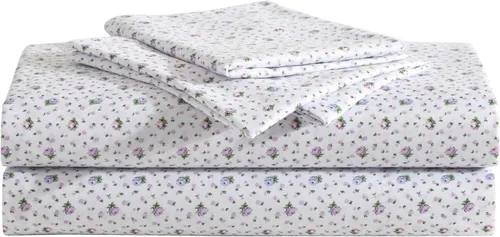 Miniatura 28 de Betsey Johnson - Sábanas de cama King, ropa de cama suave y ligera, resistente a la decoloración y a las arrugas (leopardo, King)