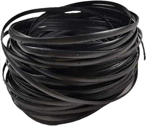 Ratán tejido, material de reparación de mimbre de polietileno de plástico para silla de jardín, mesa negra, patio, muebles, cesta de almacenamiento,