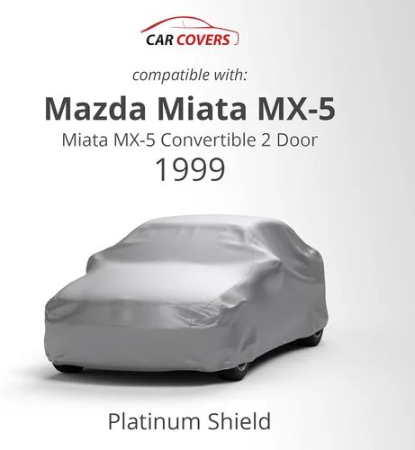 Miniatura 2 de Funda resistente a la intemperie para automóvil compatible con Mazda Miata MX-5 Convertible 1999 de 2 puertas, exterior e interior, protege el agua