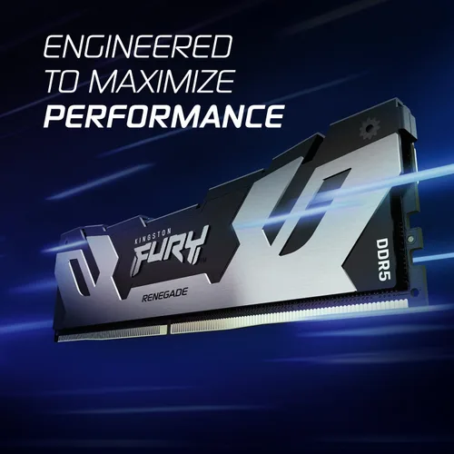 Miniatura 2 de Kingston FURY Renegade Silver 32 GB (2 x 16 GB) 6400MT/s DDR5 CL32 DIMM Memoria de escritorio (kit de 2) Intel XMP 3.0 Estabilidad
