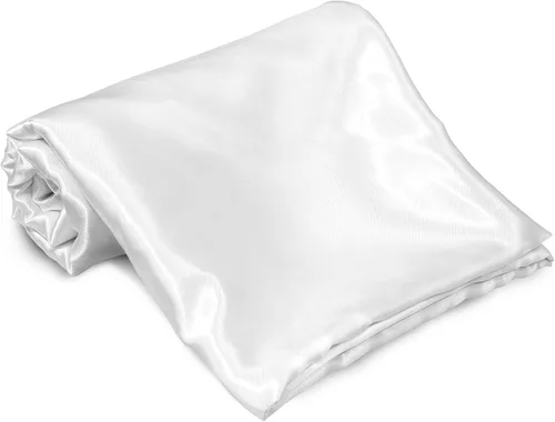 Miniatura 2 de Homiest Sábana Plana de Satén Blanco - Ropa de Cama de Colchón Full de Lujo y Ultra Suave