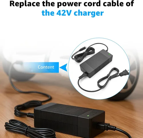 Miniatura 3 de Cargador de 42 V para Phantomgogo A9 A8, compatible con Phantom GO A9 plegable 350W Motor 36V 10.4Ah cargador de batería de litio