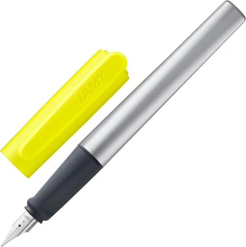 Miniatura 8 de LAMY nexx azure - Pluma estilográfica con empuñadura antideslizante y punta de acero pulido en tamaño M - cuerpo triangular de aluminio - incluyendo