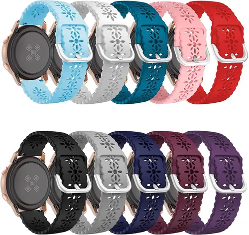 Miniatura 7 de 10 Pack Sport Bands Compatible with Samsung Galaxy Watch 7 6 5 4, 40mm 44mm bands/Galaxy Watch 3, 41mm 42mm Samsung Active 2 straps for Men & Women