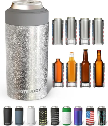 Miniatura 57 de Frost Buddy Universal Can Cooler - Fits all - Stainless Steel Can Cooler for 12 oz & 16 oz Regular or Slim Cans & Bottles - Stainless Steel