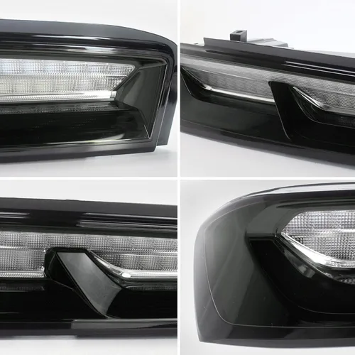 Miniatura 5 de Luces traseras LED VLAND enhumedecidas y transparentes compatibles con [Chevrolet Chevy Camaro Coupe 2016 2017 2018] con luces de señal intermitente