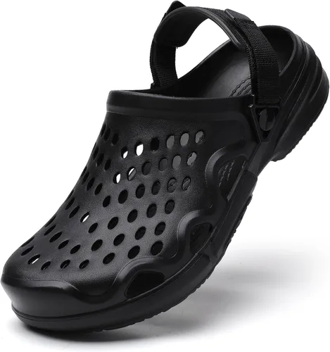 Miniatura 3 de Zuecos de verano antideslizantes para hombre, zapatos de jardín ligeros y suaves, zuecos para jardín, cocina, exteriores, playa, patio, piscina