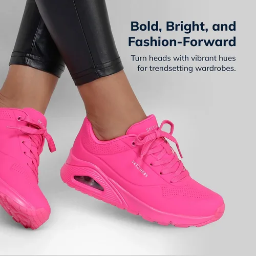 Miniatura 2 de Skechers Uno - Night Shades Zapatos deportivos para mujer, tenis con espuma viscoelástica refrescante, entresuela Skech-Air y empeine de Durabuck