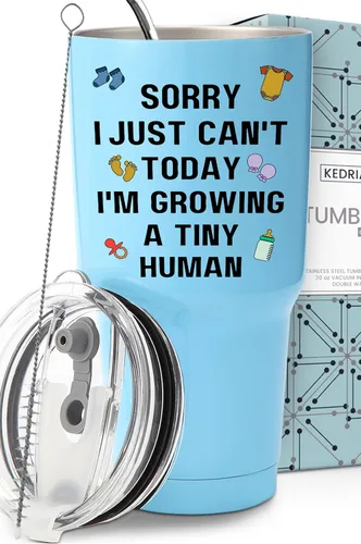 Divertido vaso de embarazo de 30 onzas, regalos de embarazo para madres primerizas, los mejores regalos para futuras mamás, regalos para futuras