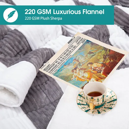 Miniatura 155 de Manta con Peso Azul para Adultos 12 libras, 48"x72", Tamaño Twin Full Manta Pesada Refrescante para 110-130 libras, Mantas Grandes de Microfibra