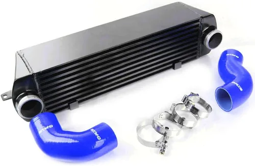 Miniatura 6 de G-PLUS Intercooler de sobrecarga de montaje superior de aluminio atornillado compatible con Mini Cooper 2002-2006