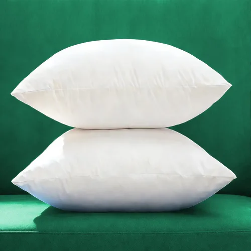 Juego de 2 rellenos de almohada mullidos de tela de algodón para cojines decorativos, relleno para funda de cojín decorativa, 12 x 20 pulgadas, hay