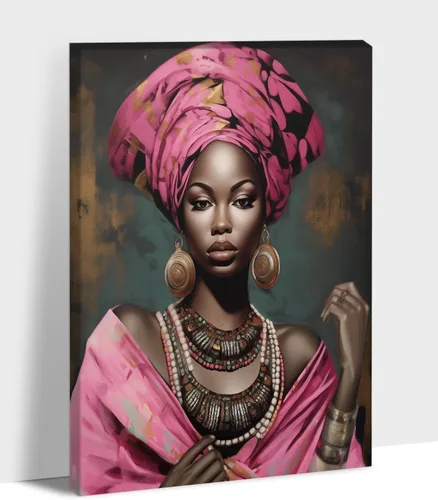 Miniatura 42 de Arte de pared afroamericano, decoración de rey y reina bailarín negro para sala de estar, arte de pareja de amor negro para dormitorio, lienzo