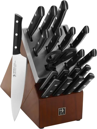 HENCKELS Dynamic Razor-Sharp - Juego de cuchillos de 20 piezas, cuchillo de chef, cuchillo de pan, cuchillo de carne, diseño alemán informado por