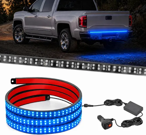 Miniatura 16 de Nilight - Tira de luz LED para plataforma trasera de 30 pulgadas de UTV, 204 LED, luces de freno ámbar, luces intermitentes rojas, compatible