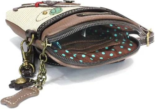 Miniatura 4 de Chala - Bolsa cruzada de piel sintética multicolor con correa ajustable para teléfono celular