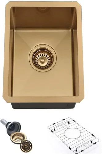 Miniatura 9 de Fregadero de barra negra de 12 pulgadas para montaje bajo montaje, fregadero de cocina pequeño de 12 x 16 pulgadas, fregadero de barra húmeda