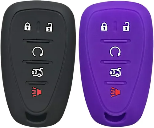 Miniatura 11 de Autobase Funda de silicona para llavero de Chevy Malibu Camaro Trax Traverse Trailblazer Sonic Cruze Blazer Volt Equinox Spark Accesorio