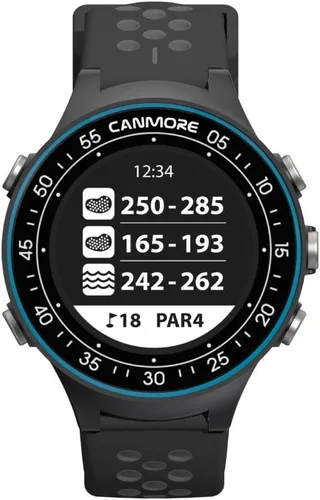 Miniatura 5 de CANMORE TW411 Reloj GPS de golf con rastreador de fitness, más de 41,000 cursos mundiales precargados gratuitos, chip IC mejorado, turquesa